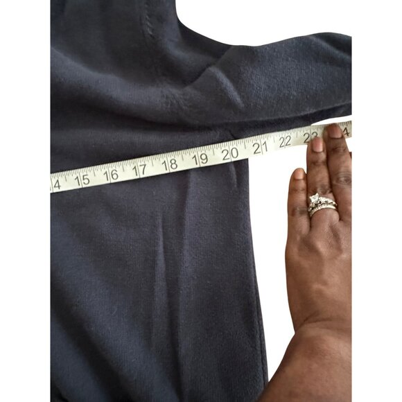 Share Mens Navy Blue Cardigan Sweater V Neck Button Up M 100%Cotton Fall Staple - Picture 6 of 9